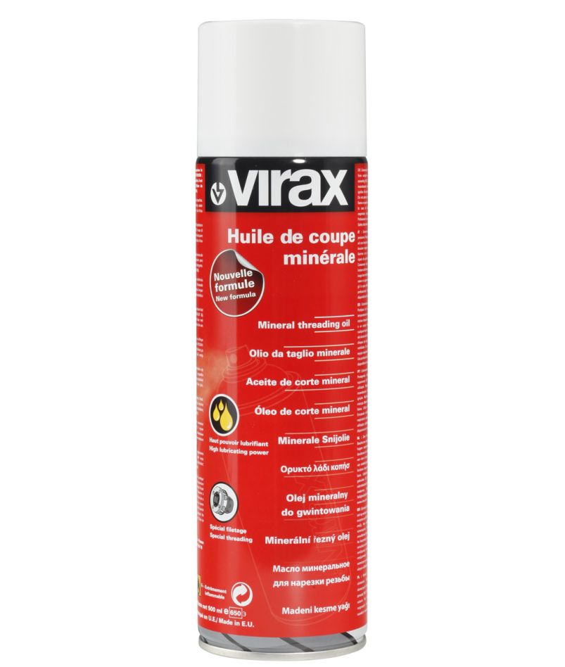 VIRAX 110202 Bouteille d'huile minérale de coupe 12 x 1L