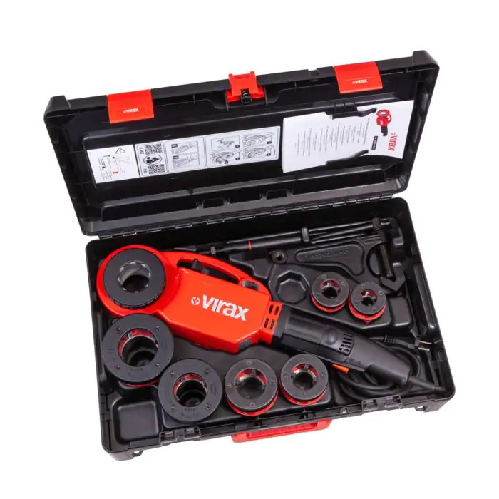 VIRAX 137581 Accu coupe-fil Phenix IV 18V 2x8.0Ah à valise BSPT 1/2 pouce-1.1/4 pouce