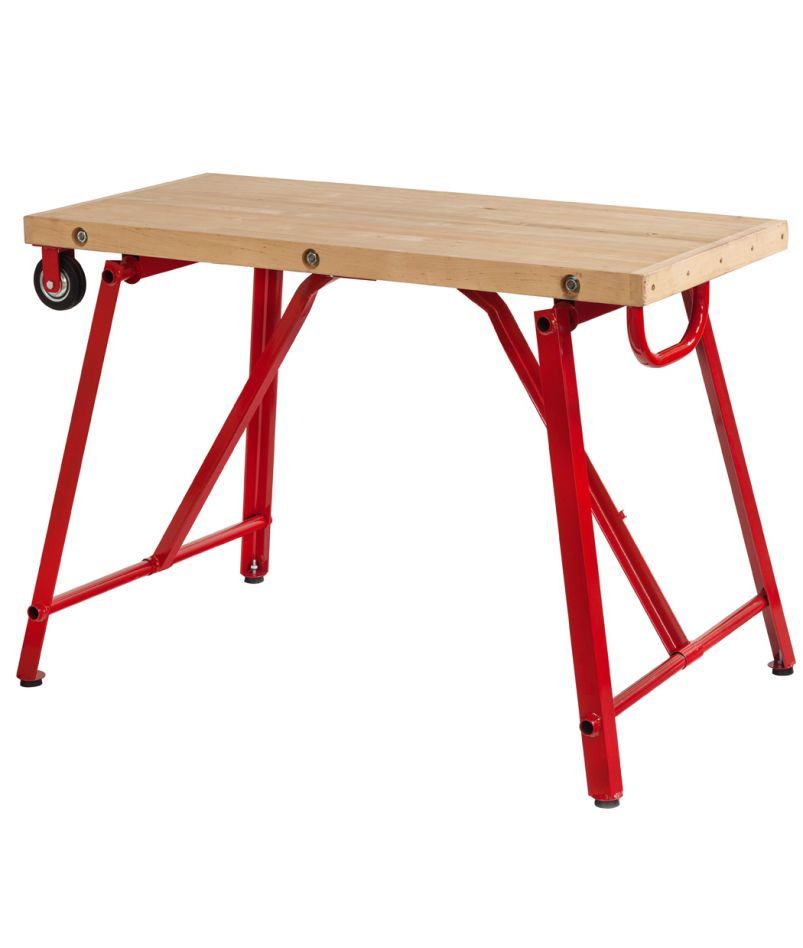VIRAX 200901 Table de travail professionnelle mobile avec roulettes 1200 x 540 mm