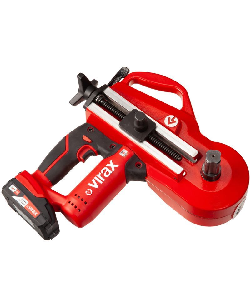 VIRAX 251875 EUROSTEM III Battery Bending Machine 18V incl 2x 2.0 Ah et moule de pliage 14-16-18-22-28MM