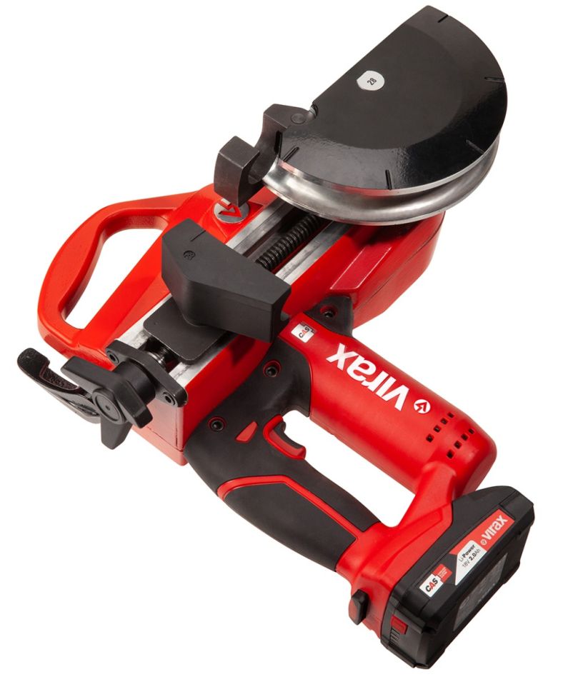 VIRAX 251876 EUROSTEM III Battery Bending Machine 18V incl 2x 2.0 Ah et moule de pliage 16-18-22-28-35MM