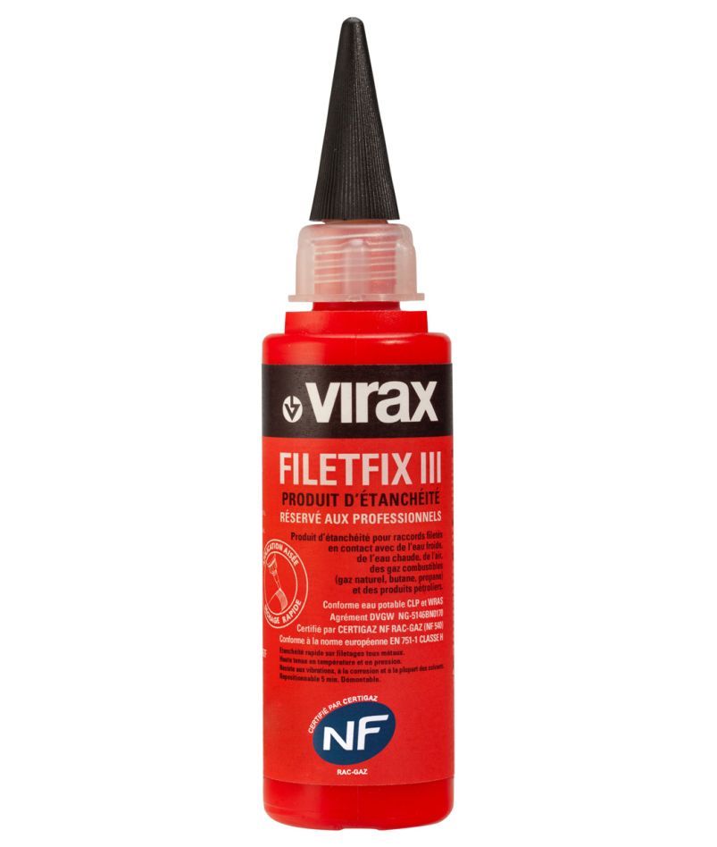 VIRAX 262600 FILETFIX III 2626 Mastic d'étanchéité pour filetages 60 ml