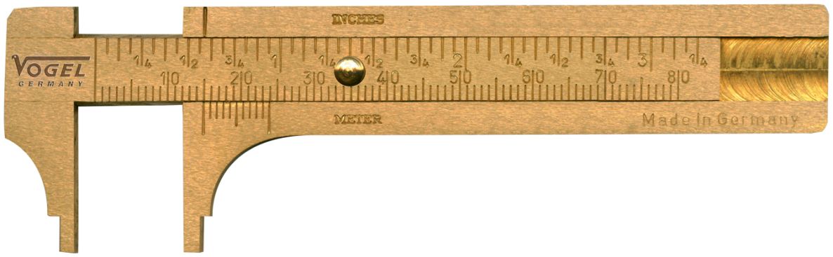 Vogel 214301 Diamètre intérieur du bouton de la jauge à coulisse en laiton 80mm