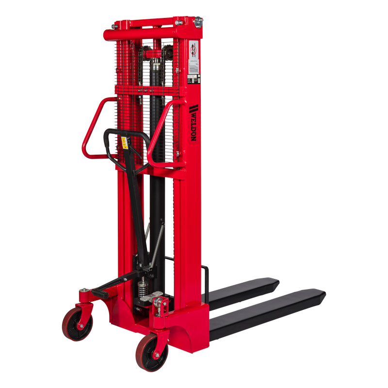 Weldon 1000HS/300 Gerbeur manuel 1000kg hauteur de levage 3000mm poly roues simples 1150x550mm