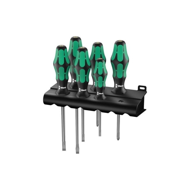 Wera 05105650001 5105650001 Tournevis Kraftform plus lasertip 334/6 (jeu de 6)
