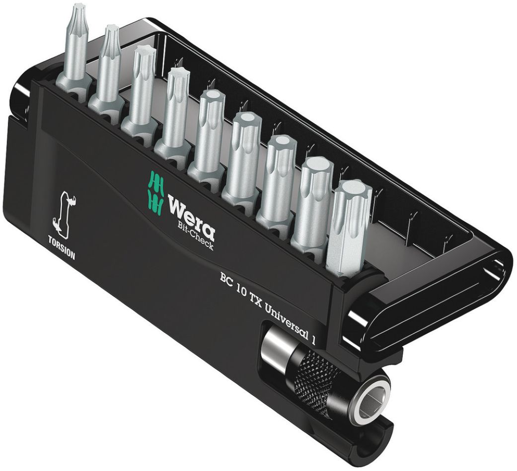 Wera 05056164001 Bit-Check 10 TX Universel 1 jeu de bits, 10 pièces