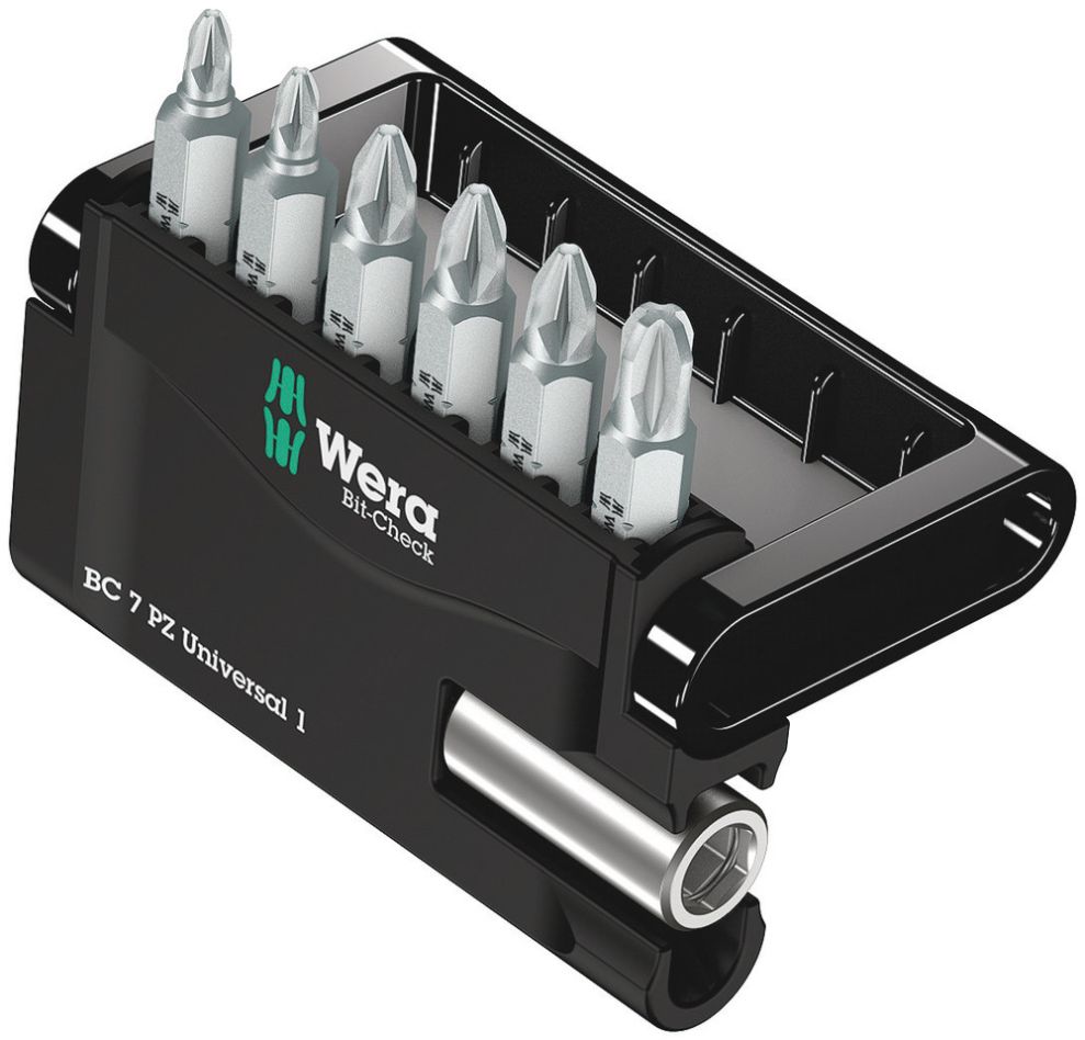 Wera 05056296001 Bit-Check 7 PZ Universal 1 jeu de bits, 7 pièces