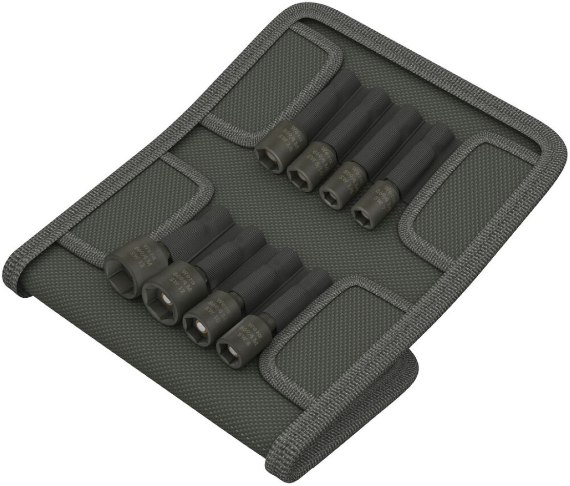 Wera 05073495001 869/4 M Jeu de mèches à tête cylindrique 50mm magnétique 8 pièces en coffret