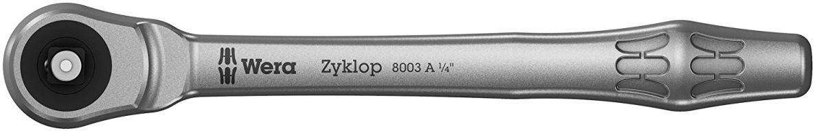 Wera 05004003001 5004003001 Cliquet Zyklop metal pusch 1/4" 8003A