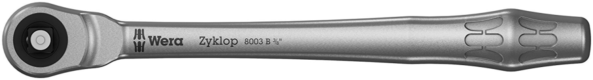 Wera 05004033001 8003 B Zyklop Cliquet métallique à nez carré avec entraînement 3/8