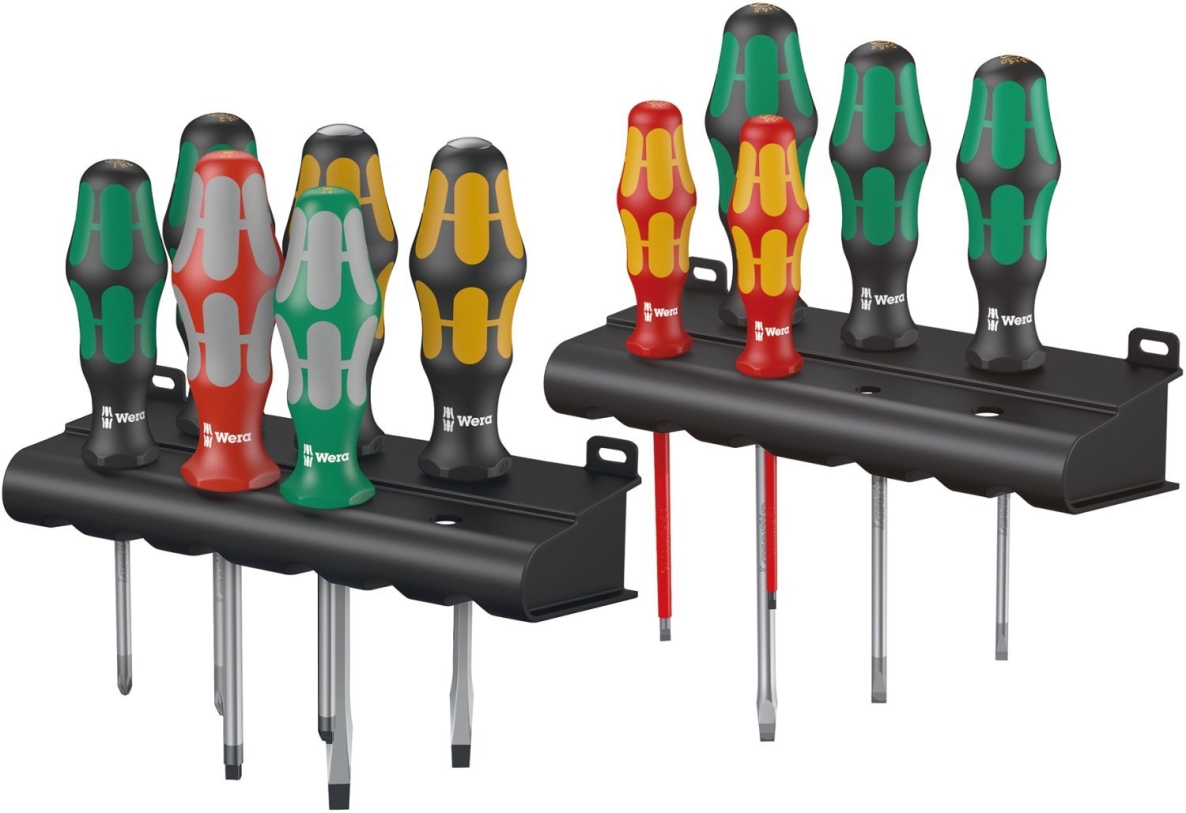 Wera 05347106001 Kraftform XXL 3 Jeu de tournevis universel, 11 pièces