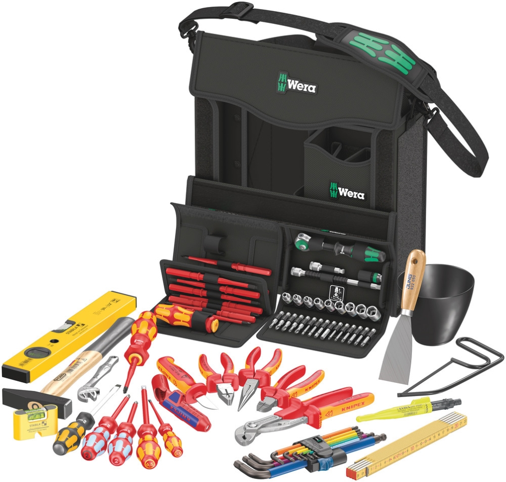 Wera 05134025001 Wera 2go E 1 jeu d'outils pour électriciens, 73 pièces