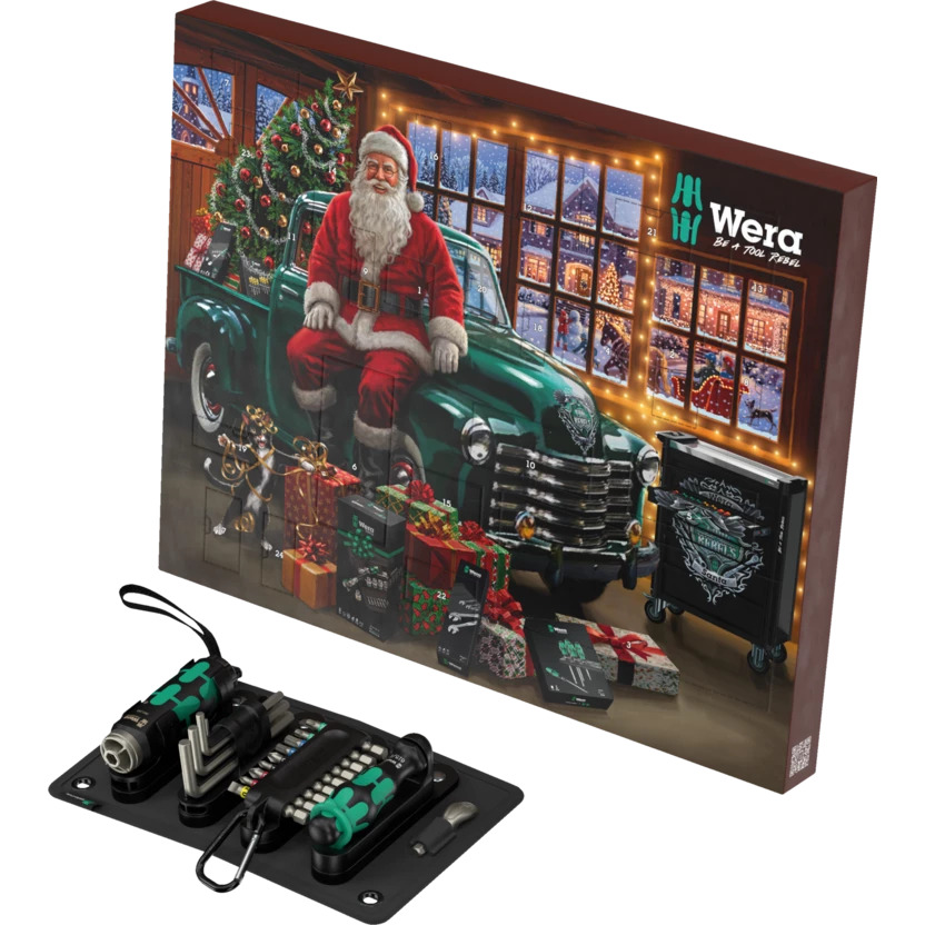 Wera 82136614 Calendrier de l'Avent 24 pi&egrave;ces 2026