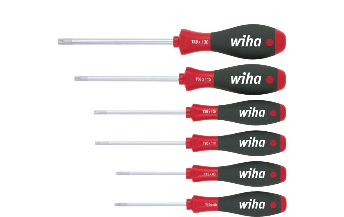 Wiha 07155 362K6SO Jeu de tournevis SoftFinish torx 6 pièces
