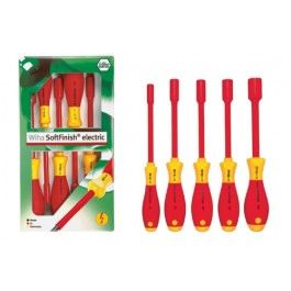 Wiha 29466 322K5 Jeu de douilles hexagonales SoftFinish VDE 5 pièces