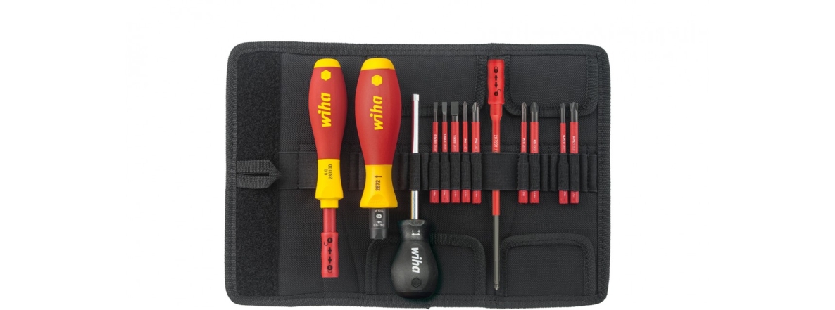 Wiha 40674 2872 T13 Jeu de tournevis dynamom&eacute;triques &eacute;lectriques TorqueVario-S, 13 pi&egrave;ces