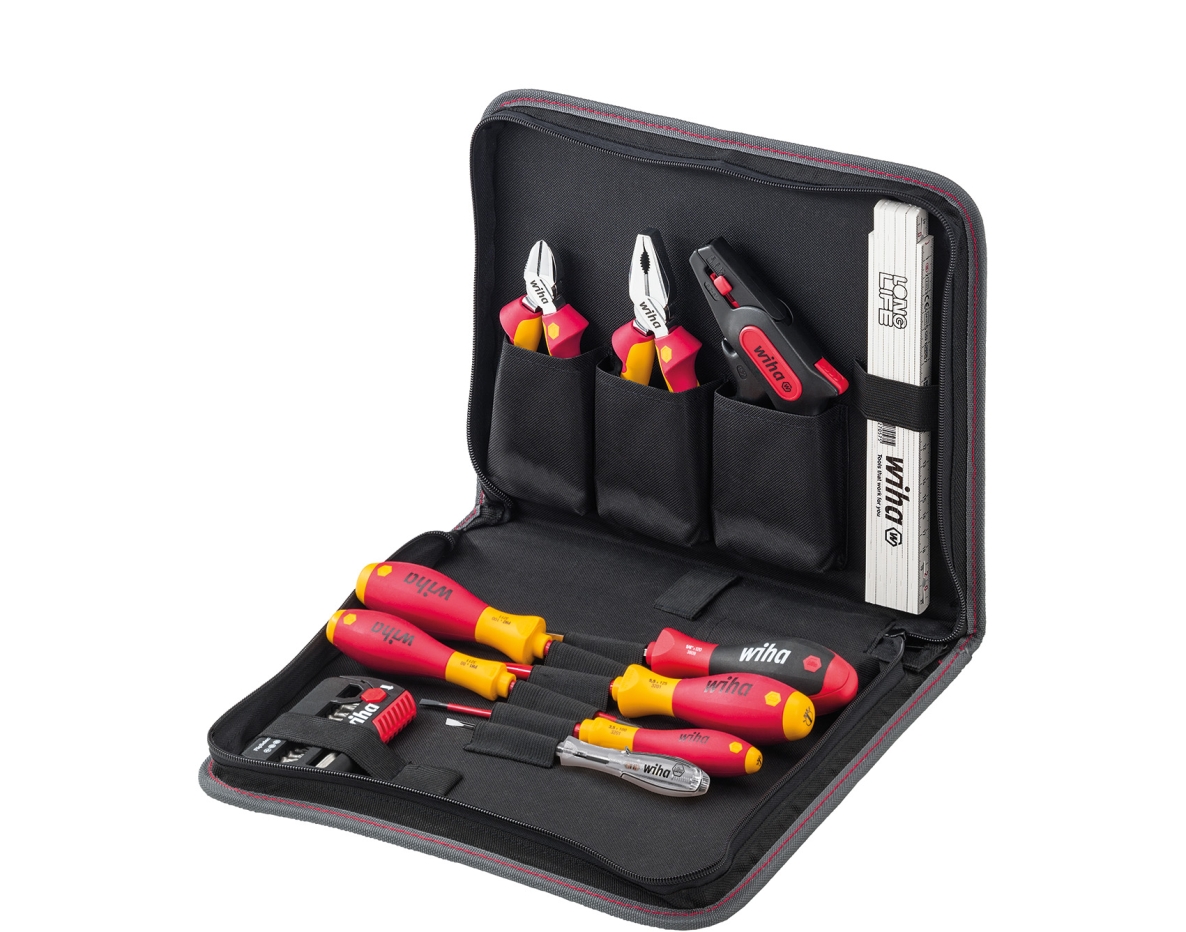 Wiha 41241 Kit d'outils d'électricien assorti 31 pièces dans une mallette ()