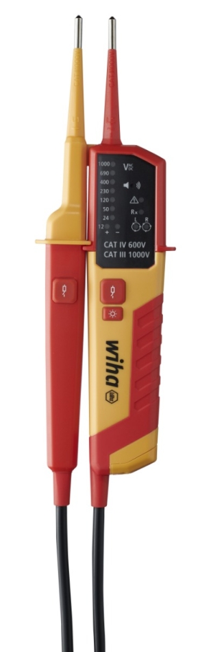 Wiha 45216 Testeur de tension et de continuité 12 - 1 000 V AC, CAT IV