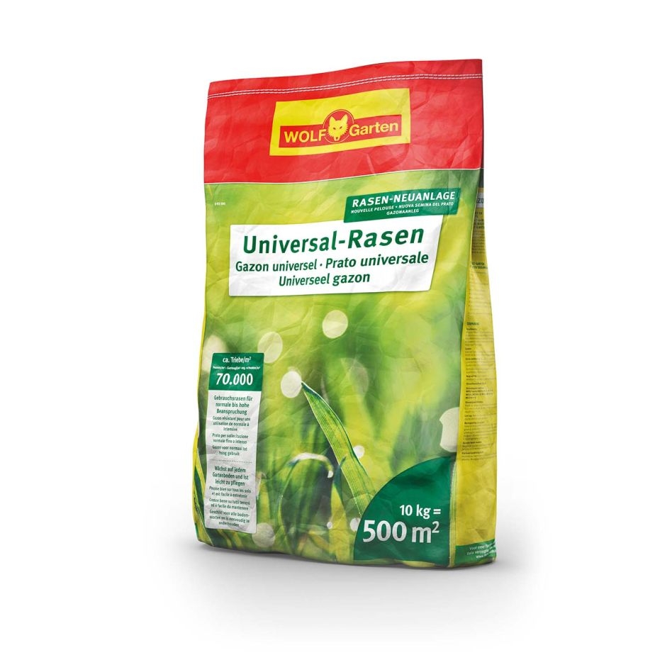 wolfgarten 3825070 U-RS500 Semences de gazon universel 10 KG 500m2