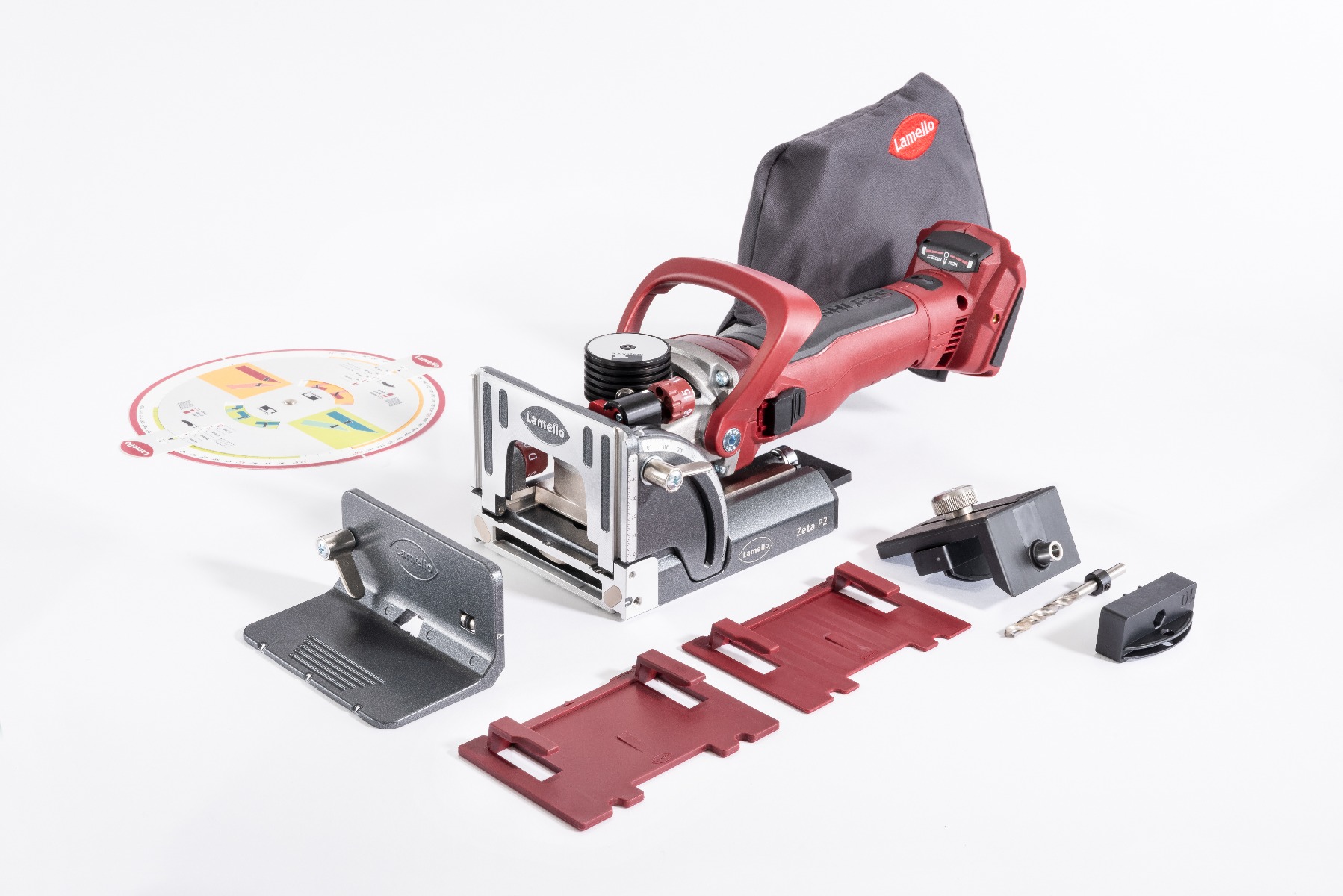 Lamello 101800DESD Zeta P2 Fraise à rainurer sans fil 18V, batteries et chargeur non compris, avec fraise diamantée dans un systainer